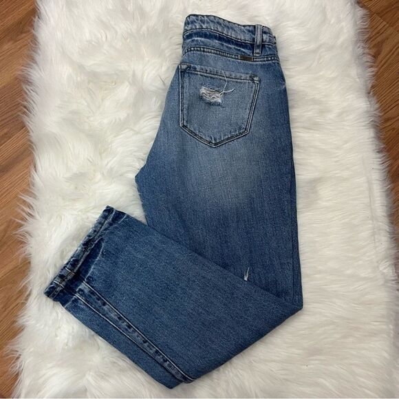 KanCan Distressed Boyfriend Jeans Light Wash 3 - Picture 2 of 5